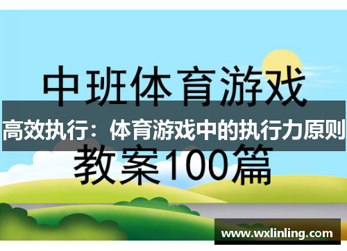 高效执行：体育游戏中的执行力原则
